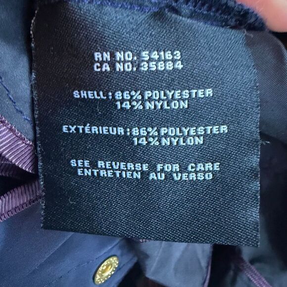 Cole Haan Women's Back Bow Packable Hooded Rain Jacket XS - Picture 6 of 7